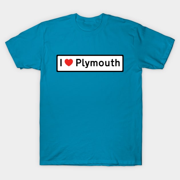 I Love Plymouth! T-Shirt by MysticTimeline